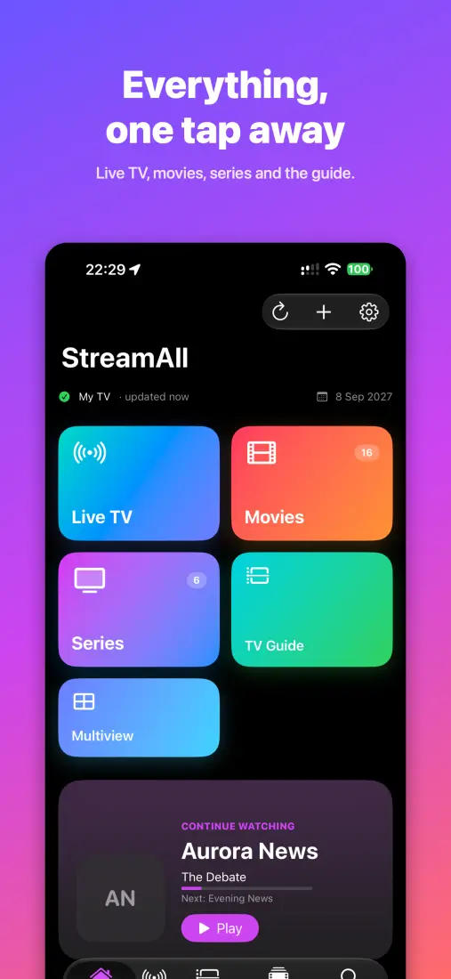 StreamAll app screenshot 1 of 5