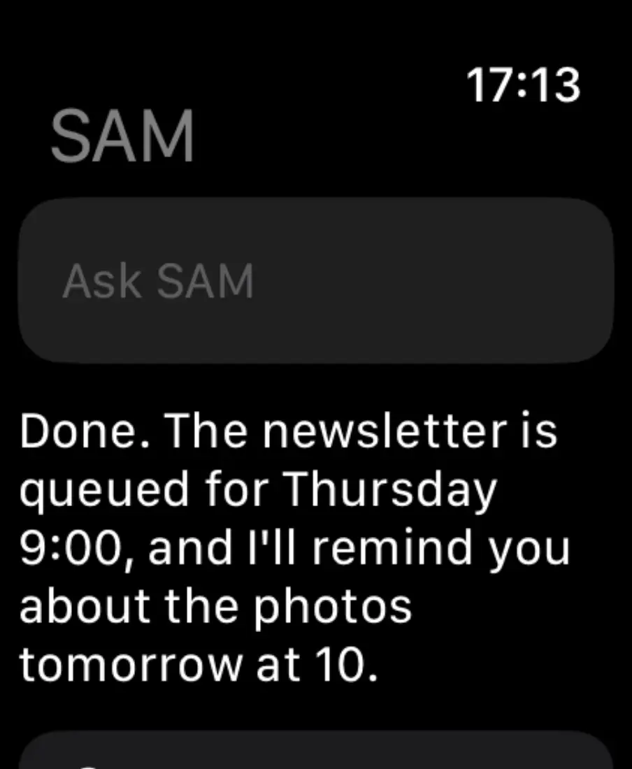 SAM app screenshot 3 of 3
