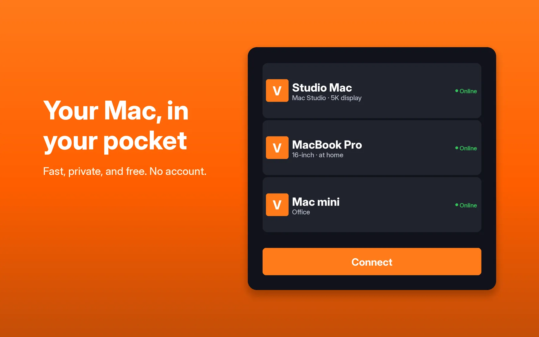 Volero host app on Mac